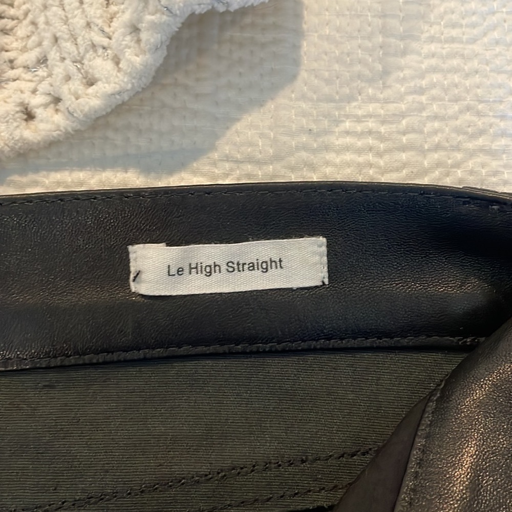 FRAME Le High Leather Pants Size 29 - Picture 7 of 12